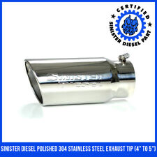 Sinister Diesel Polished 304 Stainless Steel Exhaust Tip 4 To 5