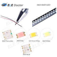 0402 0603 0805 1206 Smd Pre-soldered Micro Led White Red Blue Diodes 20cm Line