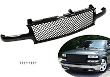 For 99-06 Chevy Suburban 1500 Tahoe Mesh Front Hood Grill Grille Gloss Black