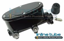 64-81 Gm Black Tandem Oval Aluminum Disc 4wd Brake Master Cylinder 1 18 Bore