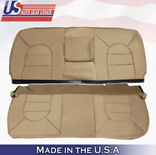 2000 For Ford F250 F350 Lariat Rear Bench Top Bottom Leather Seat Covers Tan