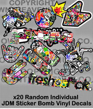 10 Random Sticker Bombing Graffiti Wrap Sheet Decal Lot Jdm Drift Race Model 33