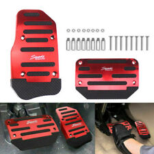 Universal Red Automatic Gas Brake Foot Pedal Pad Cover Non-slip Car Accessories