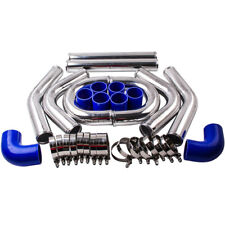 2.5 Inch Universal Aluminum Intercooler Turbo Piping Kit Hose Siliconeclamp