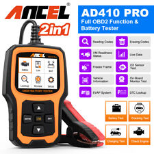 Ancel Ad410 Pro Code Reader 12v Battery Test Check Engine Light Obd2 Diagnostic