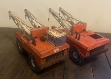 Lot Of 2 Vintage Mighty Tonka Wrecker Aa Tow Truck Double Boom Parts Repair