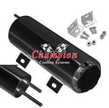 Aluminum Champion 3 X 10 Black Finish Radiator Overflow Tank Of 3 X 10-blk