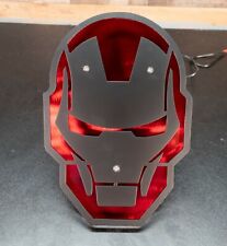 Steel Iron Man Trailer Hitch Cover - Leds Included