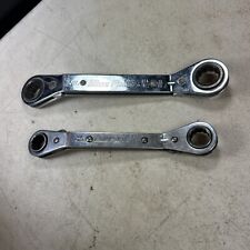 Blue Point By Snap On - Lot Of 2 Offset Ratcheting Wrenches Rya2022 Rya1618