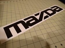 2 Pack - Mazda Logo Gloss Black Vinyl Decal Sticker 16 Wide X 3