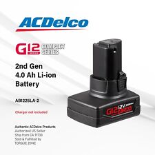 Acdelco Ab1225la-2 G12 Series 12v Li-ion Battery Pack - 2nd Generation 4.0 Ah
