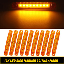 Universal Led Side Marker Clearance Light Lamps For Car Truck Trailer 12v Amber