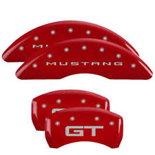 Mgp Caliper Covers W Gt Engraving 4 Pc Kit Gloss Red For 2015-22 Ford Mustang
