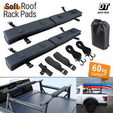 Roof Rack Crossbar Soft Pads With Tie Down Straps For Kayak Surfboard Canoe