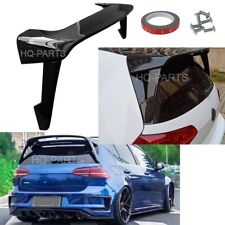 For 15-19 Vw Golf Gti Mk7 Style Rear Trunk Roof Spoiler Wing Lid Gloss Black Abs