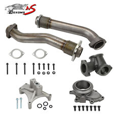 Non Ebpv Pedestal Exhaust Housing Up Pipes For 1999.5-2003 Ford 7.3l Powerstroke