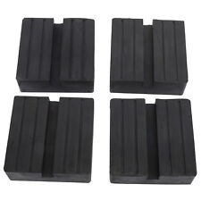 4 Pack 4 Ton Square Rubber Jack Pad Adapter Pinch Weld Side Frame Rail Protector