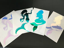 Mermaid Custom Die Cut Vinyl Cool Car Truck Holographic Decal Stickers