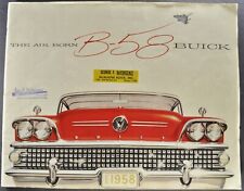 1958 Buick Lg Prestige Brochure Roadmaster Special Super Century Nice Original