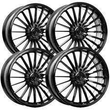 Set Of 4 Dolce Performance Ghost 19x8.5 5x112 28mm Gloss Black Wheels Rims