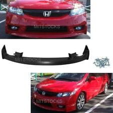 For 09 10 11 2009 2010 2011 Civic 4d Mugen Style Add-on Front Bumper Lip Spoiler