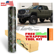 1ftx5ft Green Digital Camouflage Camo Car Vinyl Wrap Sticker Decal Air Release