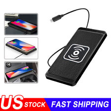 Smart 15w Qi Car Phone Charger Fast Wireless Charging Pad Mat For Iphone Samsung