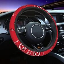 Black Border Red Bandana Colorful Paisley Steering Wheel Cover Non-slip Auto ...