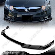 For 09-11 Honda Civic 4drsedan Gt-style Painted Black Front Bumper Lip Spoiler