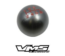 Vms Racing Gunmetal Round Cnc Billet Gear Lever Shift Knob For Nissan 6 Speed