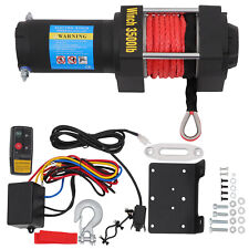3500lb Electric Winch Synthetic Rope Waterproof Towing Truck Off-road New
