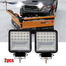 2x Led Work Lights Snow Plow Boost Lamps Truck Tractor Teadlight Tractor Suv Atv