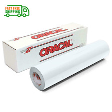 Oracle 651 Glossy Permanent Vinyl Rolls 12 X 6 Ft R White Permanent Adhesive