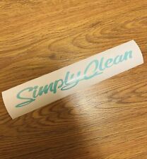 Mint Jdm Simply Clean Stickers Decal 8.5 In