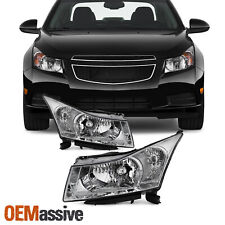 For 2011-2015 Chevy Cruze Halogen Type Chrome Headlights Leftright Pair 11 12