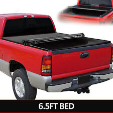 Soft Roll-up 6.5ft Tonneau Trunk Bed Cover For Chevy Silverado Gmc Sierra 99-07