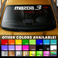 Mazda 3 Mazda3 Windshield Banner Vinyl Long Lasting Premium Decal Sticker 29x5