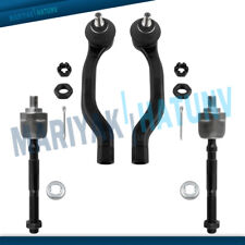 All 4 Front Inner Outer Tie Rod Ends For Acura Integra Honda Civic Del Sol