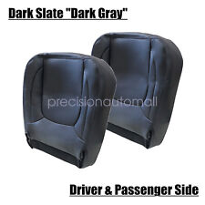 Both Side Bottom Leather Seat Cover For 2004 2005 Dodge Ram 1500 2500 3500 Black