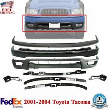 Front Bumper Primed Kit With Brackets Retainer Pair For 01-04 Toyota Tacoma