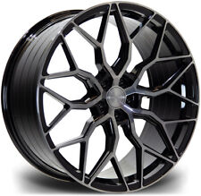 Alloy Wheels 19 Riviera Rf108 Black Polished Face For Audi Q3 8u 11-18