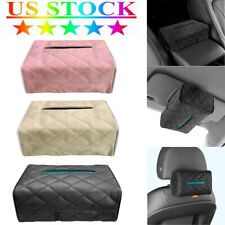 Tissue Box Napkin Cover Case Rectangular Holder For Car Dashboard Home Office Us