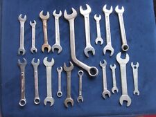 Lot Of 19 End Wrenches Wrench Craftman Dunlap Forged In Usa Old Allied Free Ship