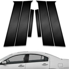 6pc Carbon Fiber Pillar Post Covers For 2004-2008 Mitsubishi Galant