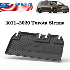 All Weather Guard For 2011-2023 Toyota Sienna Black Tpo Trunk Mats Cargo Liner