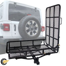 Hitch Cargo Carrier Wramp Hitch Mount Wheelchair Carrier Mobility Scooter Ramp
