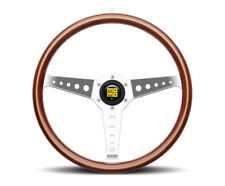 Momo California Wood Steering Wheel Heritage 360mm Chrome Polished Spokes