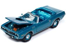 1971 Plymouth Barracuda Convertible Blue Fire Metallic With Blue Interior Mecu
