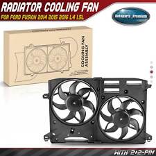 Radiator Cooling Fan Assembly W Shroud For Lincoln Mkz 13-16 Ford Fusion 14-16
