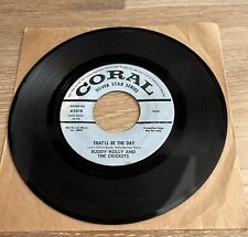 Buddy Holly Crickets Thatll Be The Day Coral 65618 45 Rpm Promo